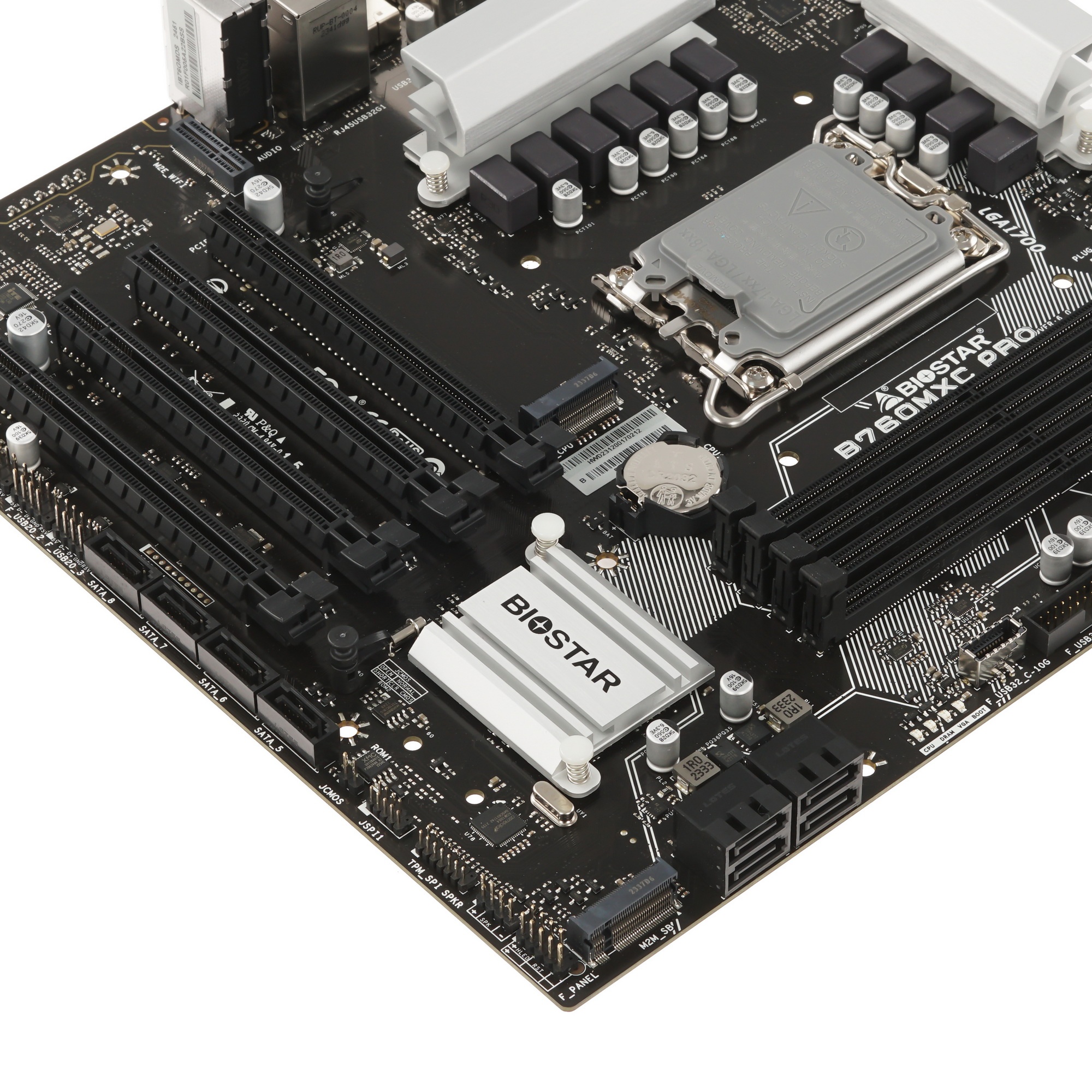 Материнская плата Biostar B760MXC PRO, LGA 1700, Intel B760, 4xDDR4, 8xSATA, 2xM.2, 1xPCIe 4.0 x16,
