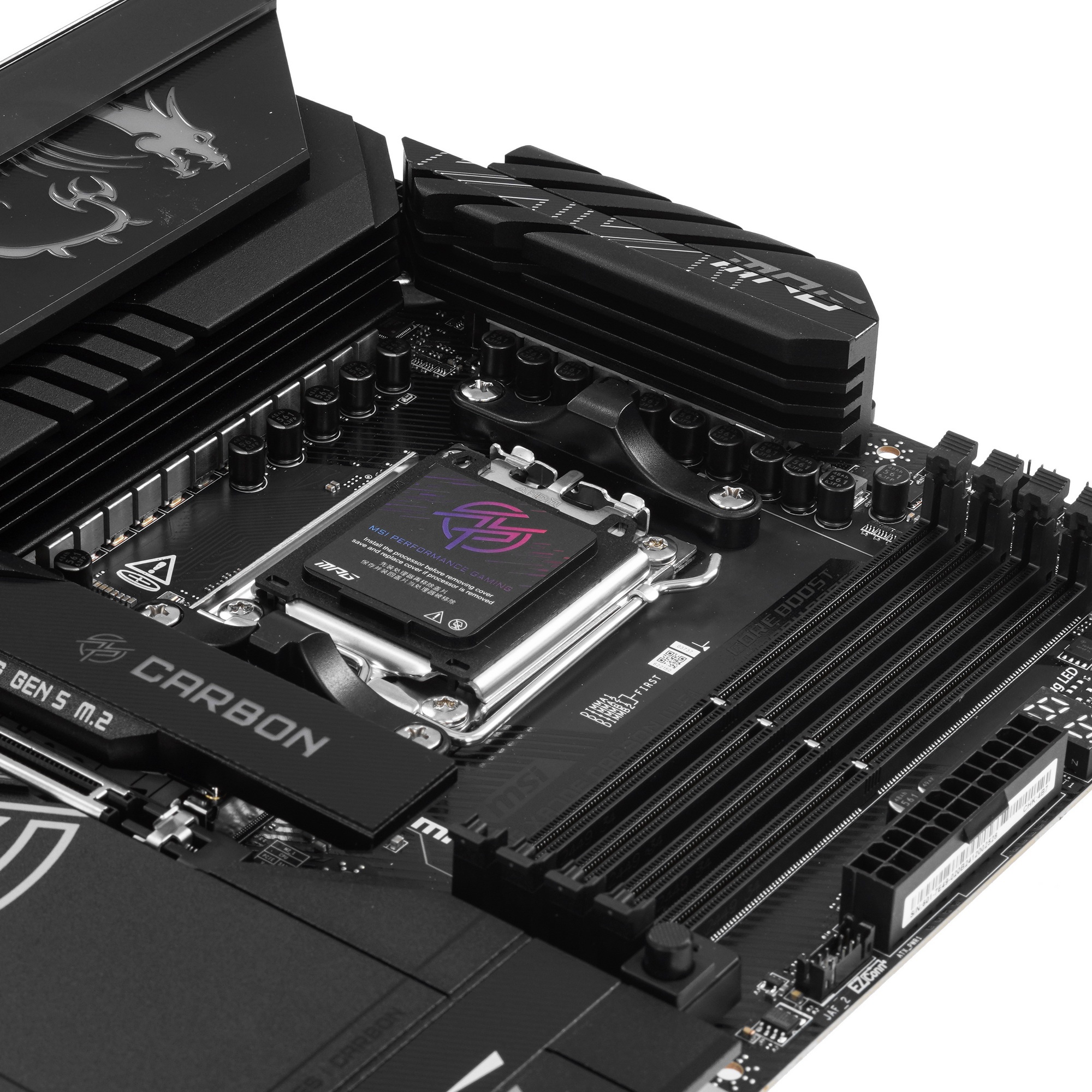 Материнская плата MSI MPG X870E CARBON WIFI, AM5, AMD X870E, 4xDDR5, 4xSATA, 4xM.2, 1xPCIe 5.0 x16,