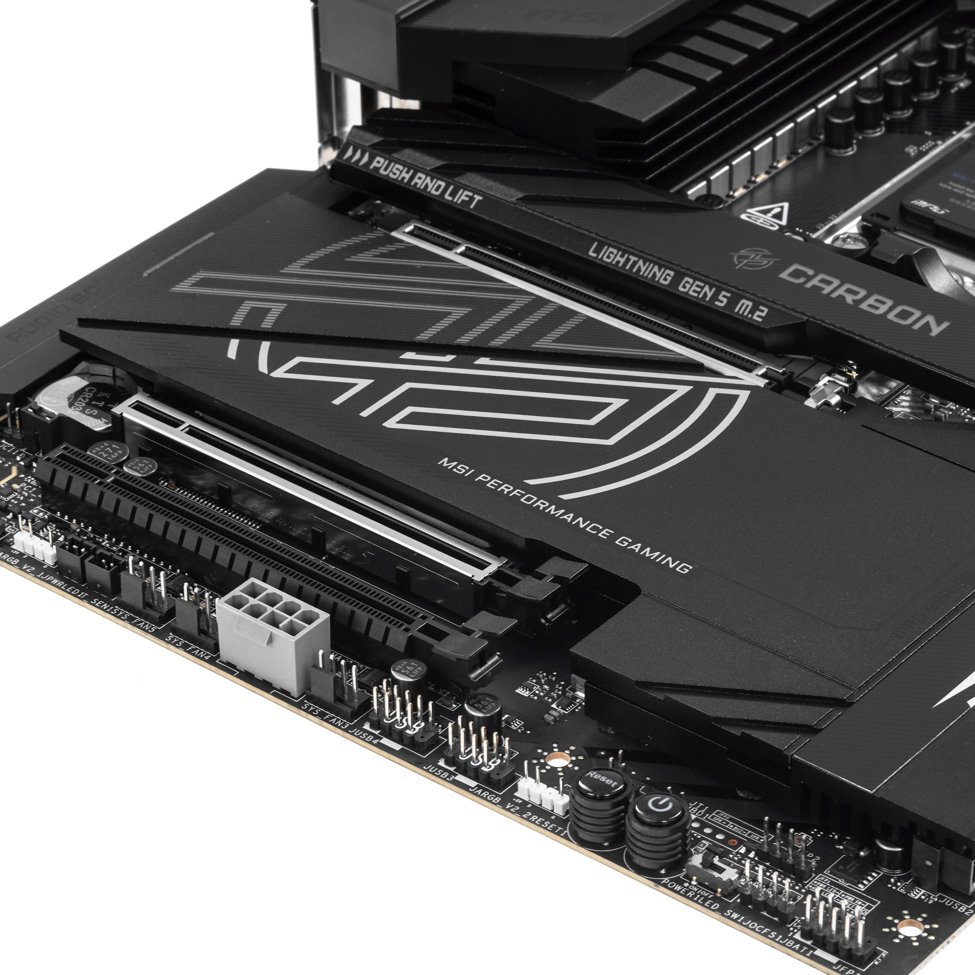 Материнская плата MSI MPG X870E CARBON WIFI, AM5, AMD X870E, 4xDDR5, 4xSATA, 4xM.2, 1xPCIe 5.0 x16,