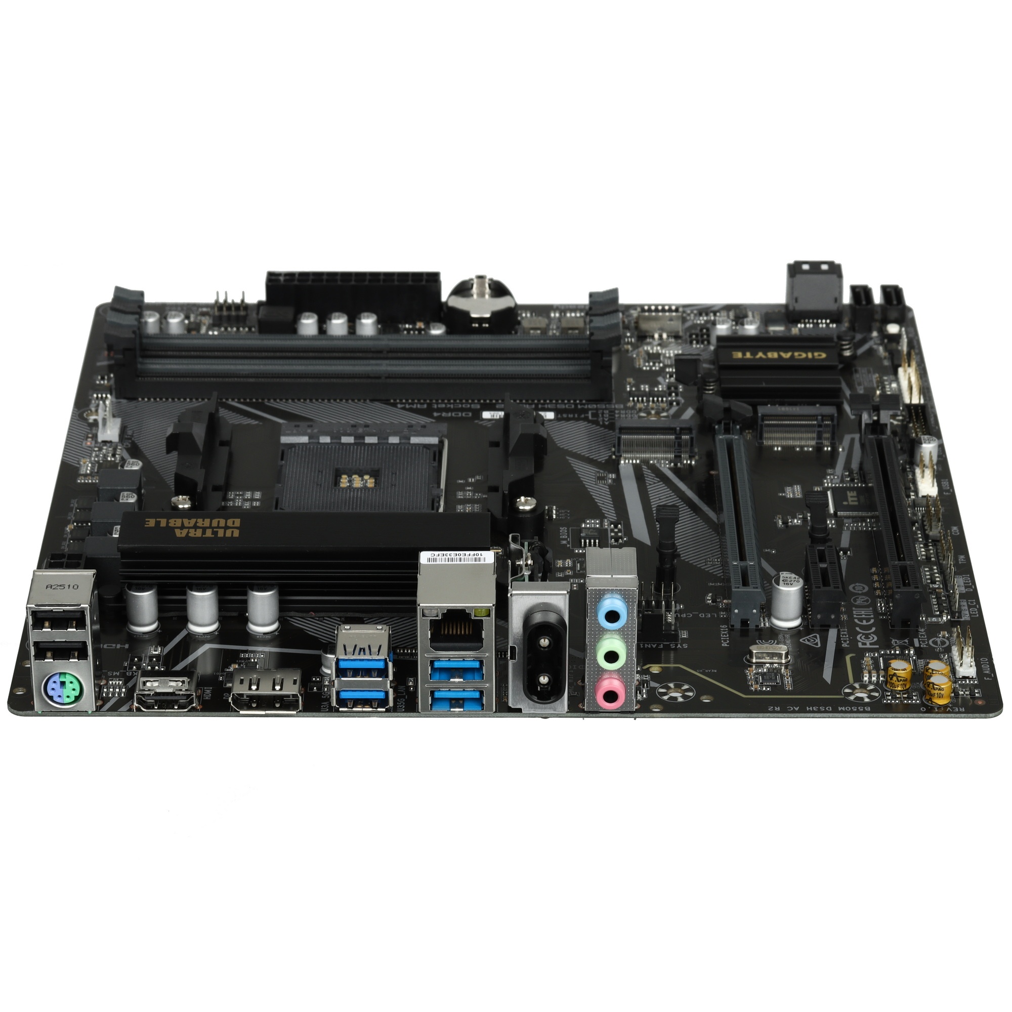 Материнская плата Gigabyte B550M DS3H AC R2 Soc-AM4 AMD B550 4xDDR4 mATX AC`97 8ch(7.1) GbLAN RAID+H