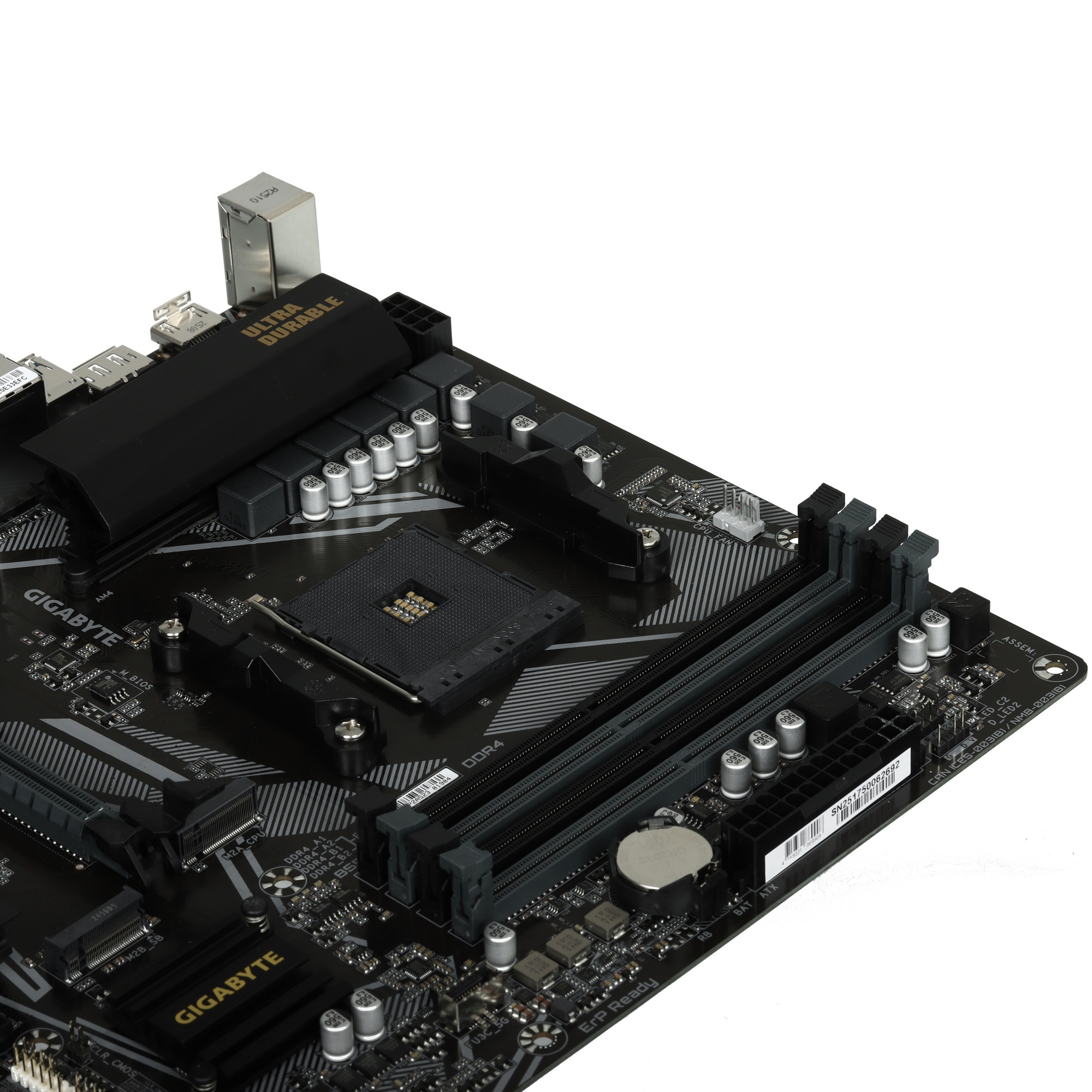 Материнская плата Gigabyte B550M DS3H AC R2 Soc-AM4 AMD B550 4xDDR4 mATX AC`97 8ch(7.1) GbLAN RAID+H
