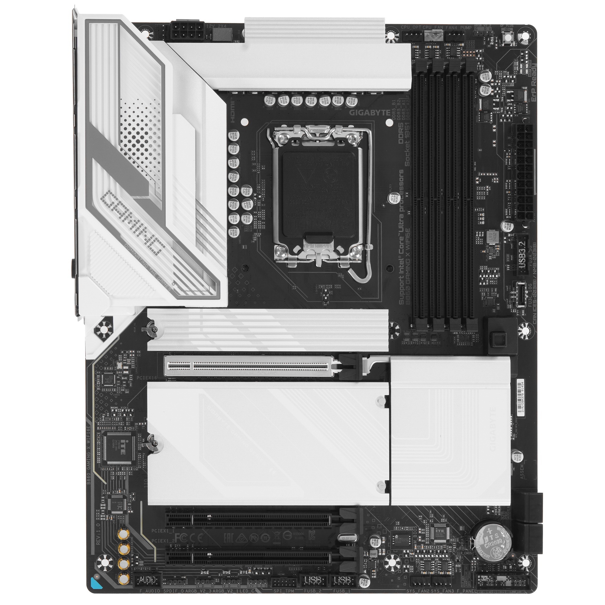 Материнская плата Gigabyte B860 GAMING X WIFI6E, LGA 1851, Intel B860, 4xDDR5, 4xSATA, 3xM.2, 1xPCIe