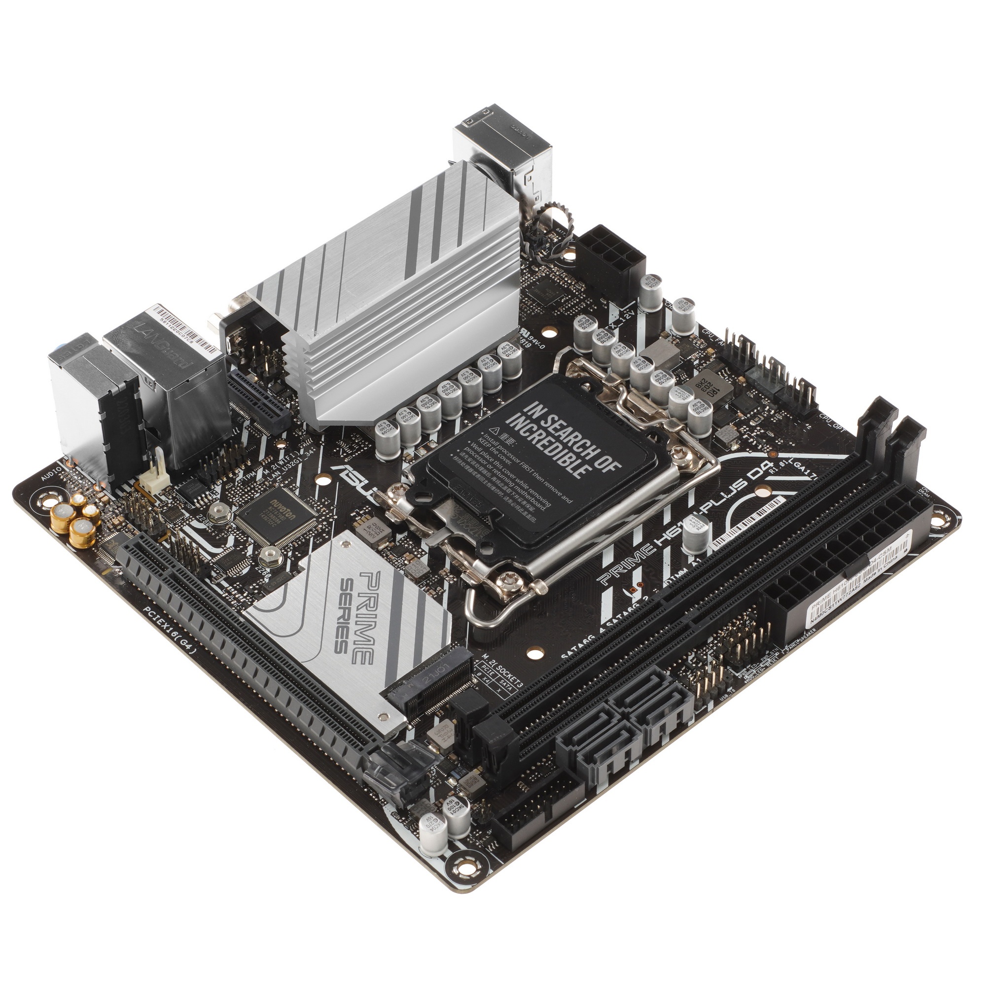 Материнская плата ASUS PRIME H610I-PLUS D4-CSM, LGA 1700, Intel H610, 2xDDR4, 4xSATA, 1xM.2 PCIe 3.0