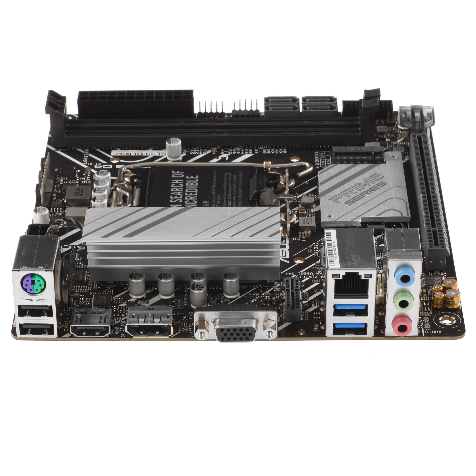 Материнская плата ASUS PRIME H610I-PLUS D4-CSM, LGA 1700, Intel H610, 2xDDR4, 4xSATA, 1xM.2 PCIe 3.0