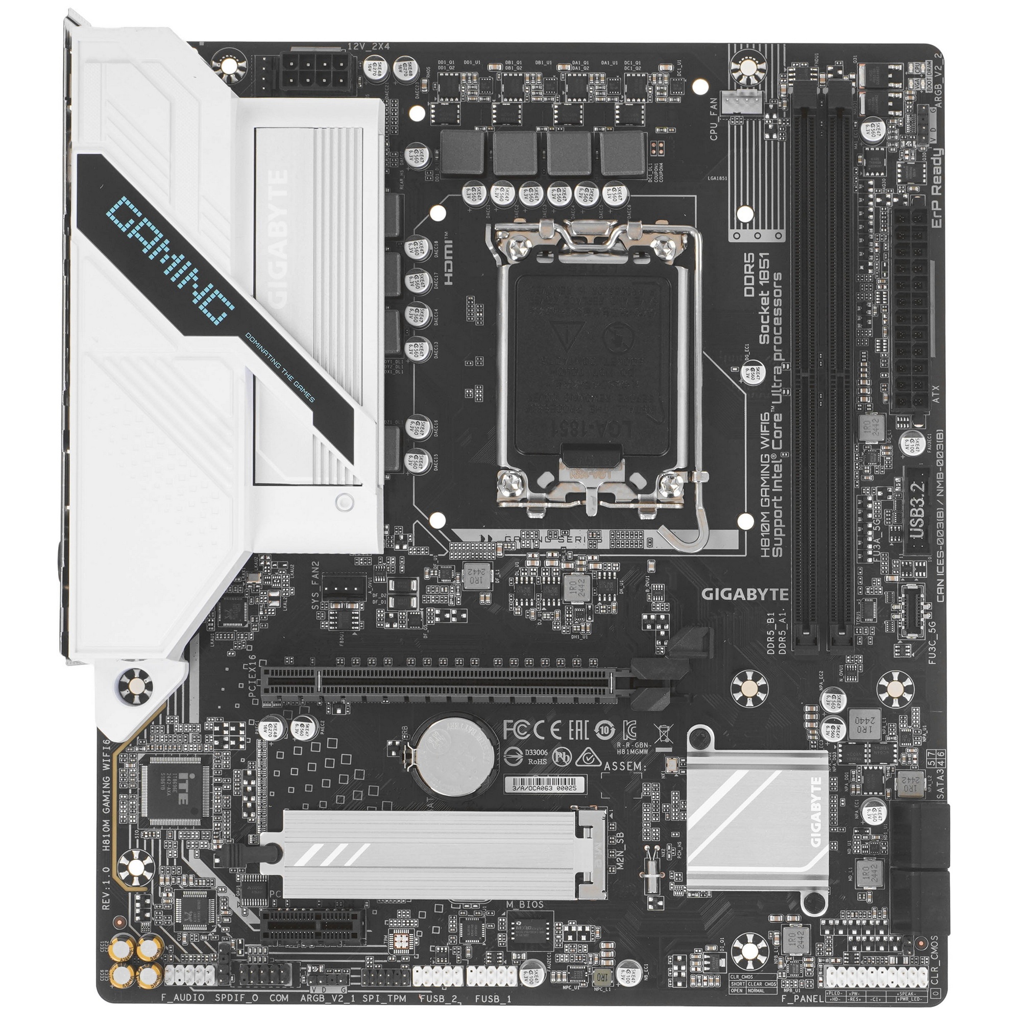 Материнская плата Gigabyte H810M GAMING WIFI6