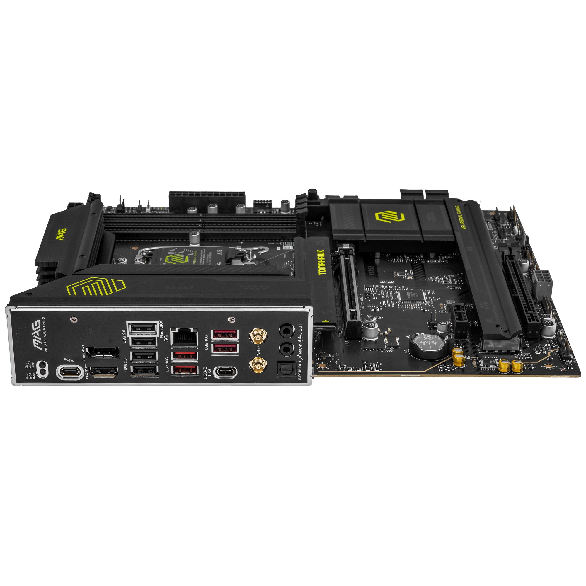 Материнская плата MSI MAG B860 TOMAHAWK WIFI, LGA 1851, Intel B860, 4xDDR5, 4xSATA, 3xM.2, 1xPCIe 4.