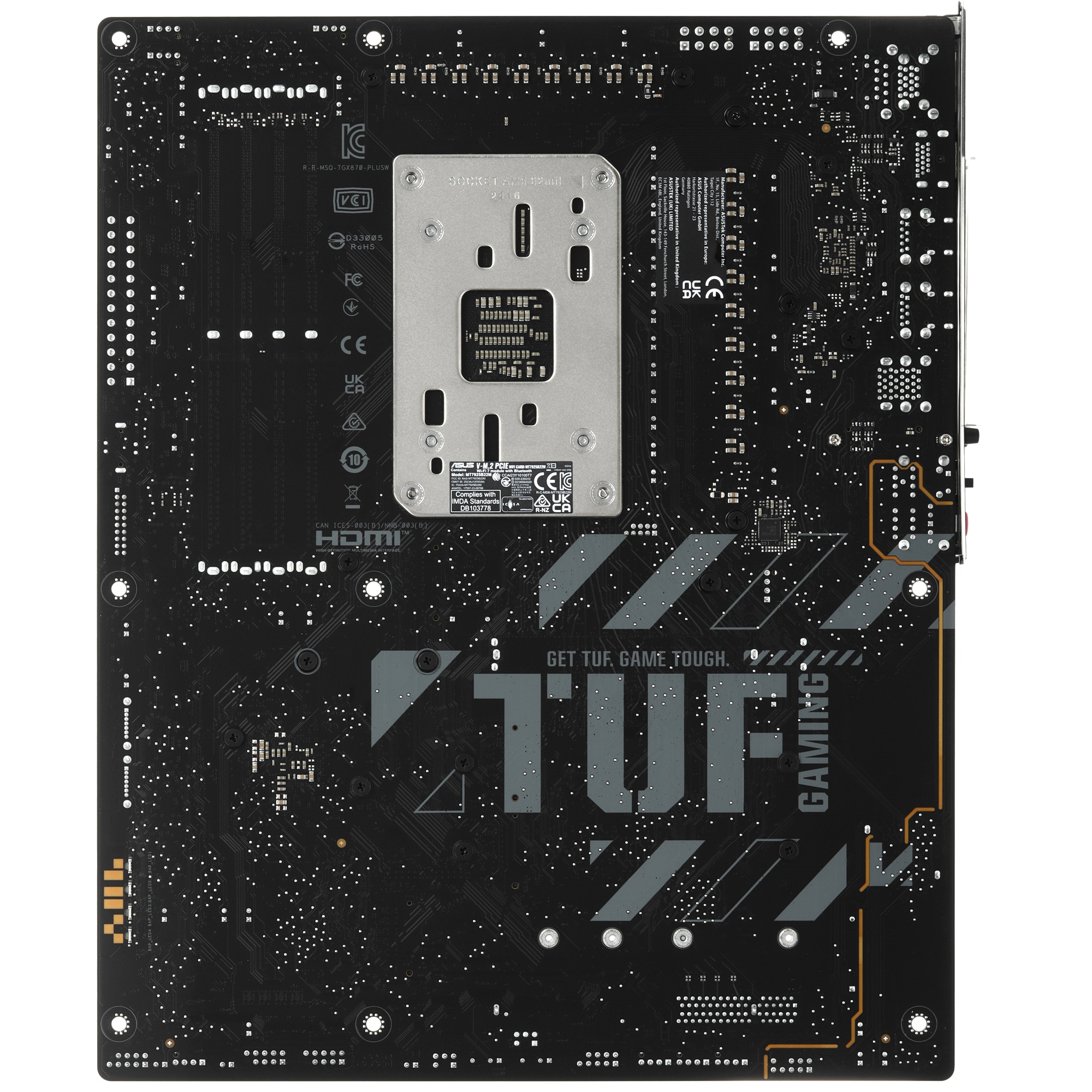 Материнская плата ASUS TUF GAMING X870-PLUS WIFI, AM5, AMD X870, 4xDDR5, 2xSATA, 4xM.2, 1xPCIe 5.0 x