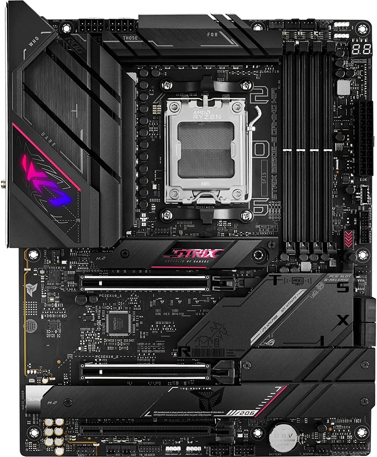 Материнская плата ASUS ROG STRIX B650E-E GAMING WIFI, AM5, AMD B650, 4xDDR5, 4xSATA, 4xM.2, 1xPCI-E
