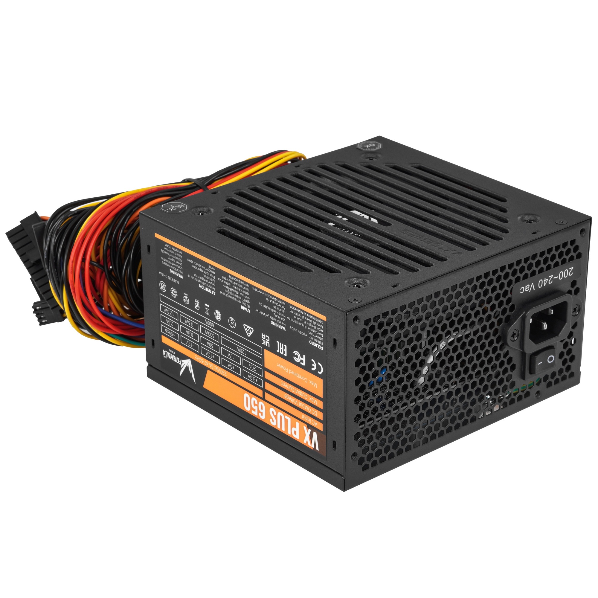 Блок питания Aerocool / Formula VX-650 PLUS, 650Вт, 120мм, черный
