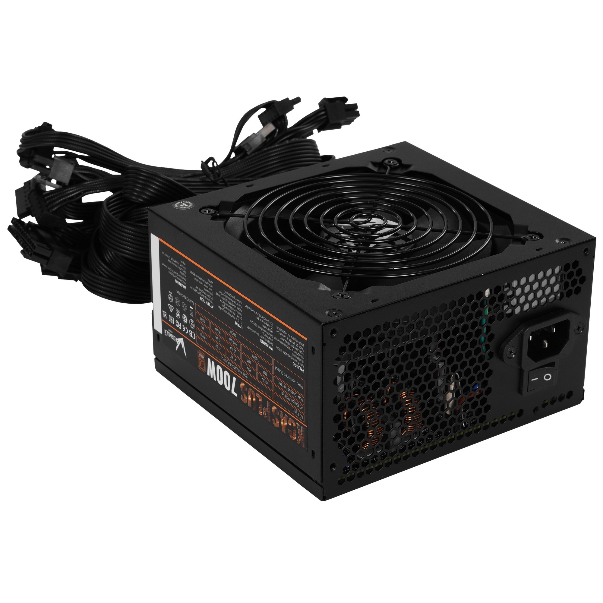 Блок питания Aerocool / Formula AC KCAS PLUS 700, 700Вт, 80 PLUS Bronze, 120мм черный (аналог Aeroco
