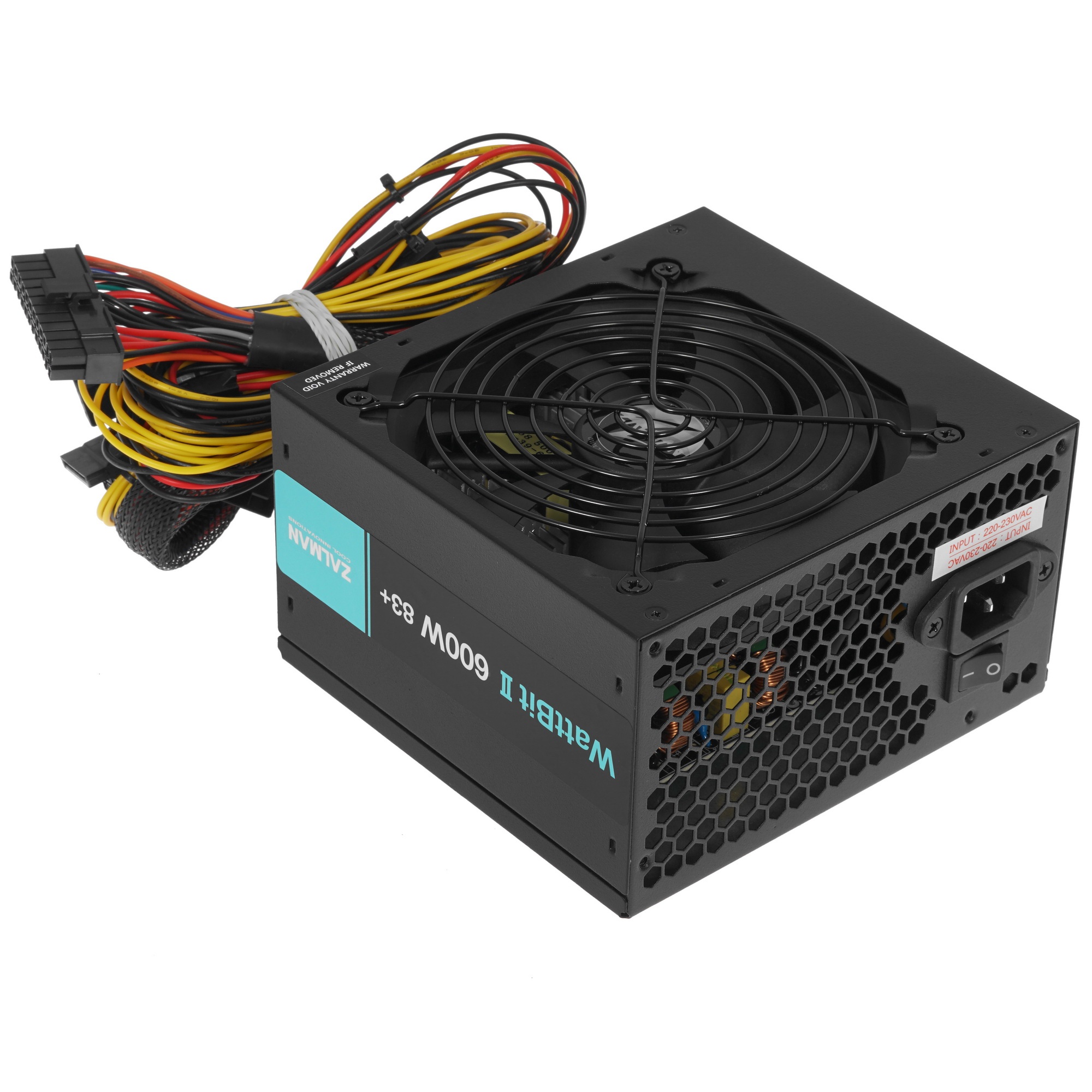 Блок питания Zalman ZM600-XEII, 600Вт, 120мм, черный