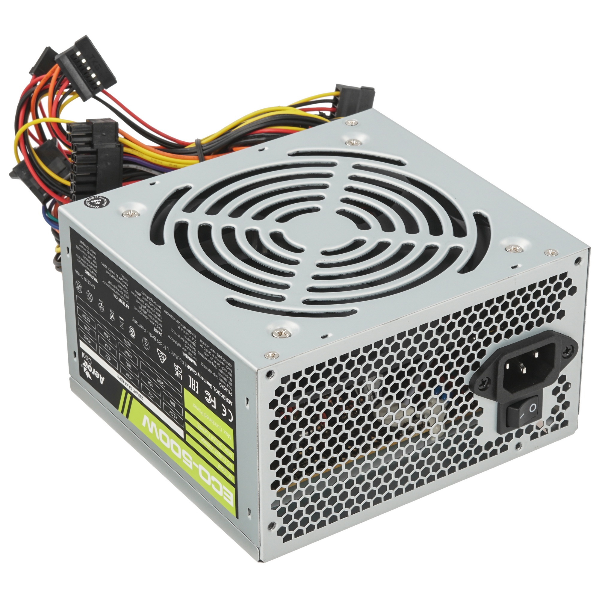Блок питания Aerocool / Formula ECO-500W, 500Вт, 120мм, серый