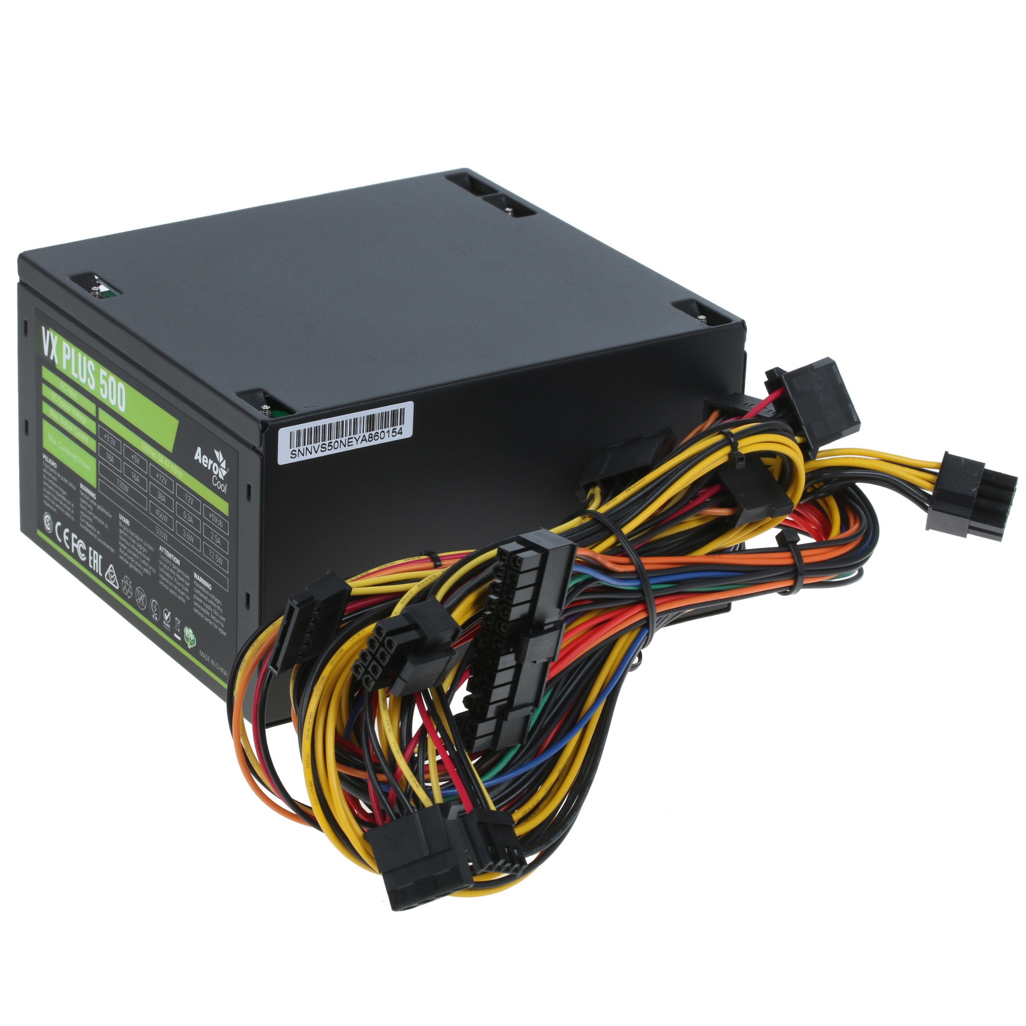 Блок питания Aerocool / Formula ATX 500W AC VX PLUS (20+4pin) 120mm fan 3xSATA RTL