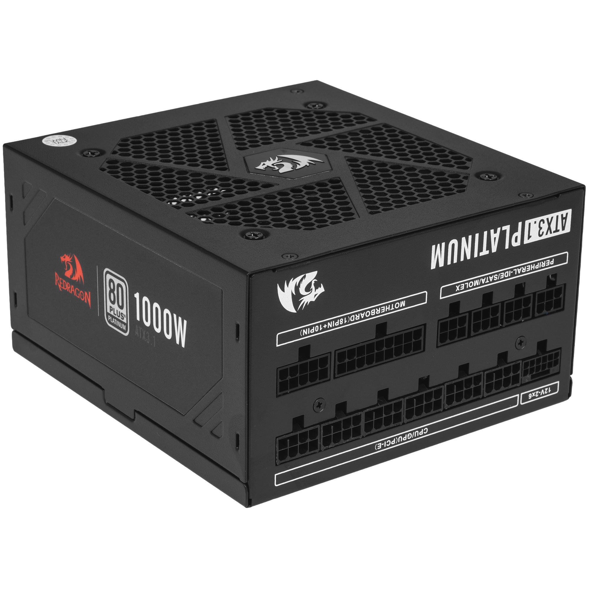 Блок питания для ПК Redragon RGPS-1000W 1000Вт,модульный,80+Plat,черный