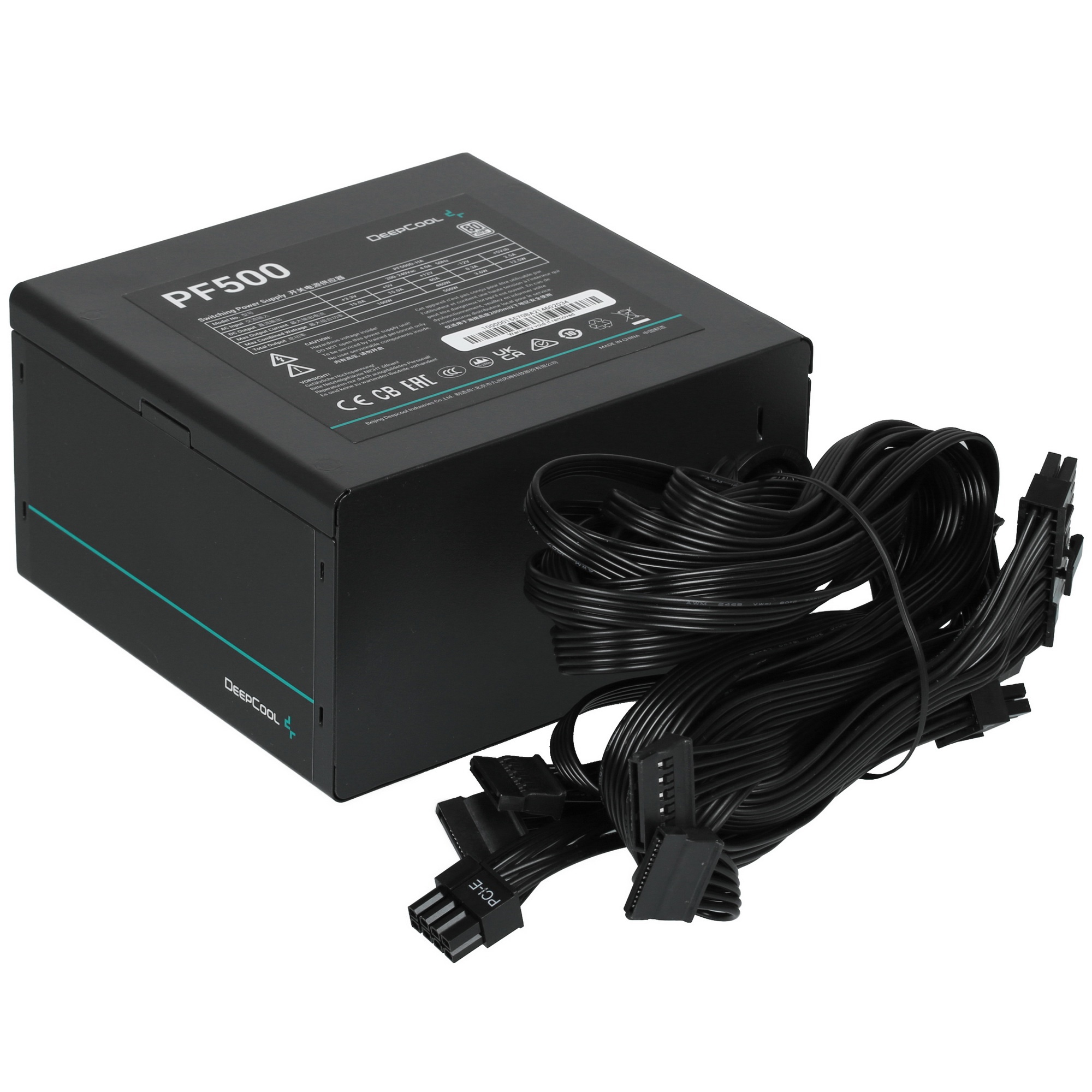 Блок питания Deepcool / GamerStorm  PF500, 500Вт, 80 PLUS, 120мм, черный