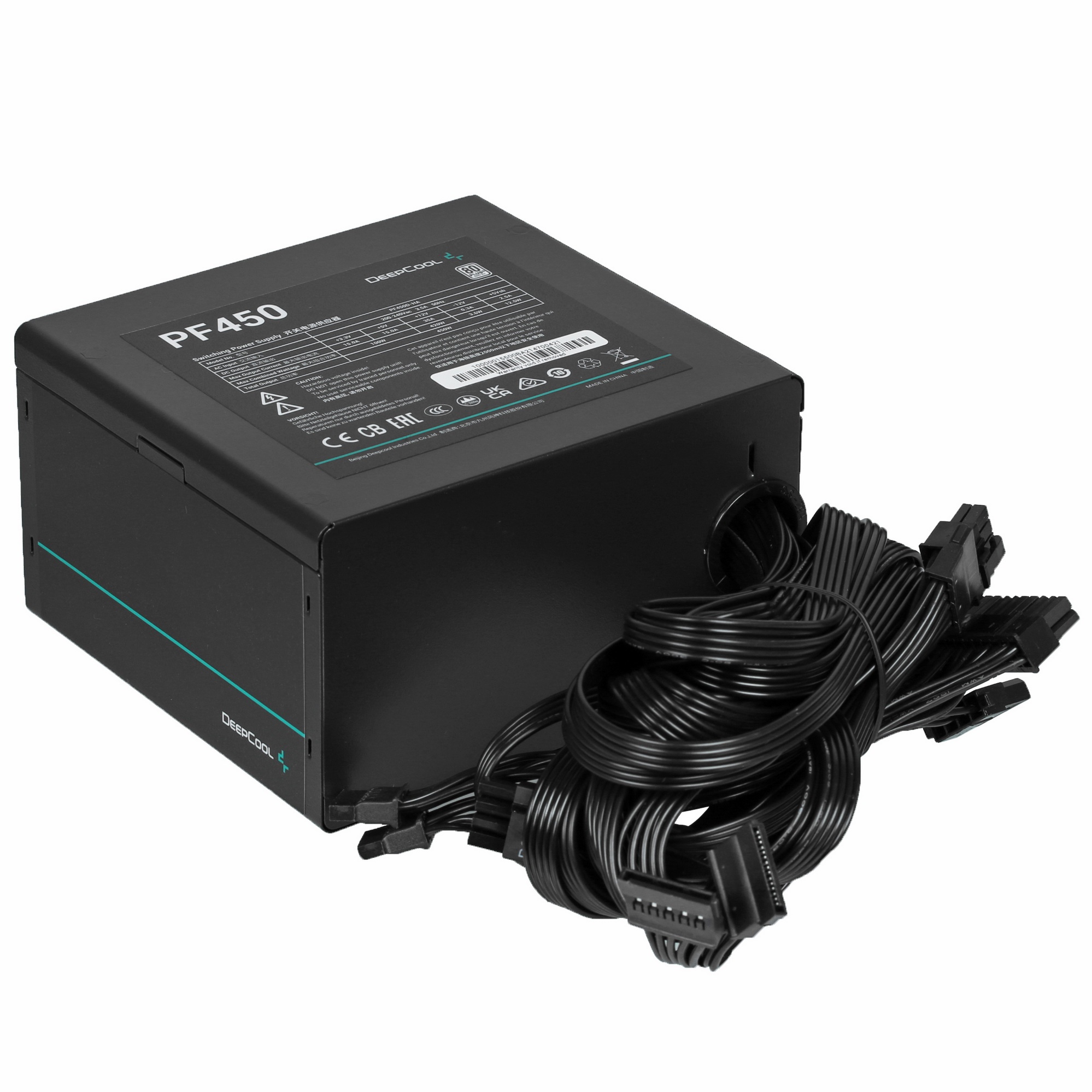 Блок питания Deepcool / GamerStorm  PF450, 450Вт, 80 PLUS, 120мм, черный