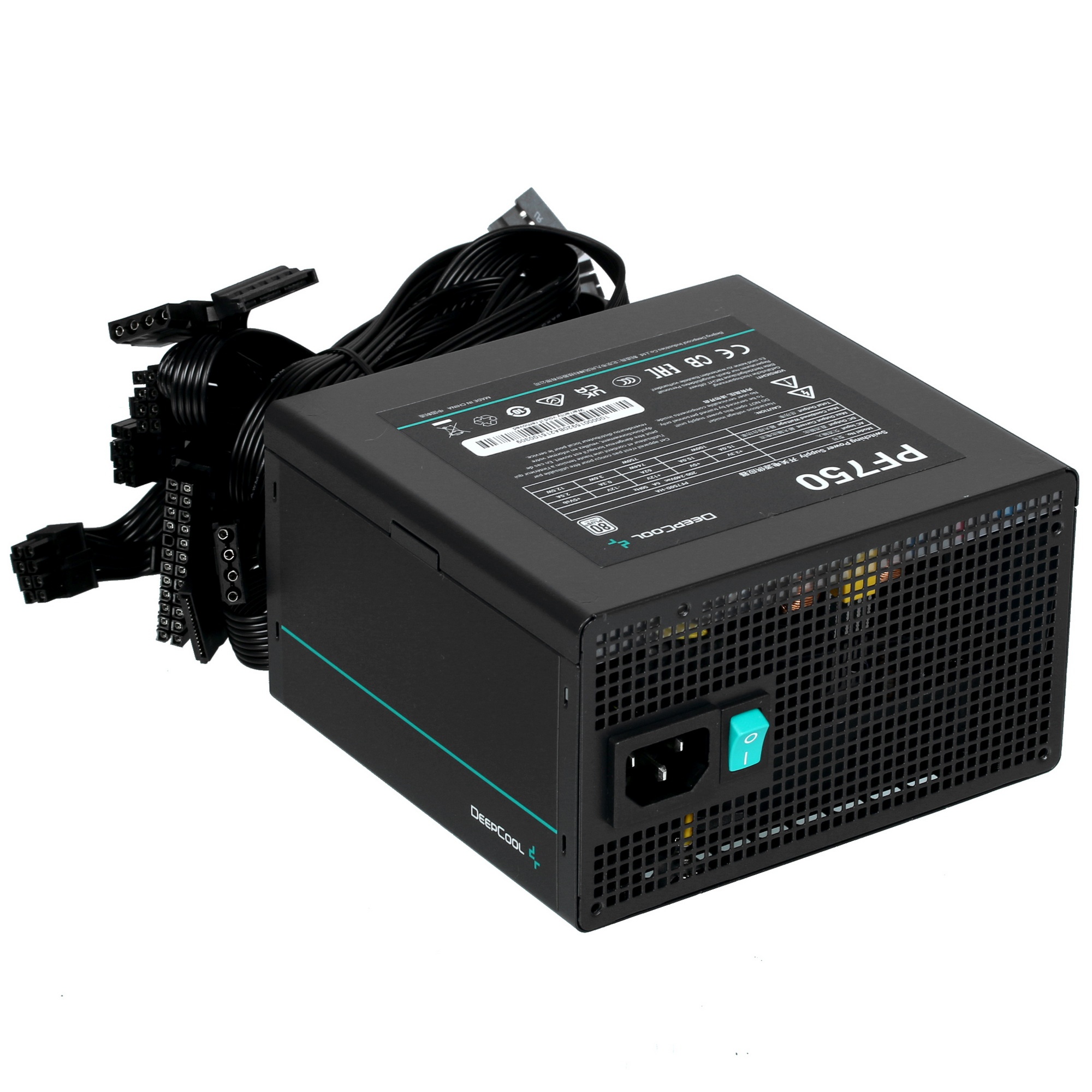 Блок питания Deepcool / GamerStorm  PF750, 750Вт, 80 PLUS, 120мм, черный