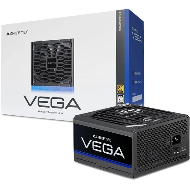 Блок питания Chieftec Vega PPG-850-S, 850Вт, 80 PLUS Gold, 135мм, черный