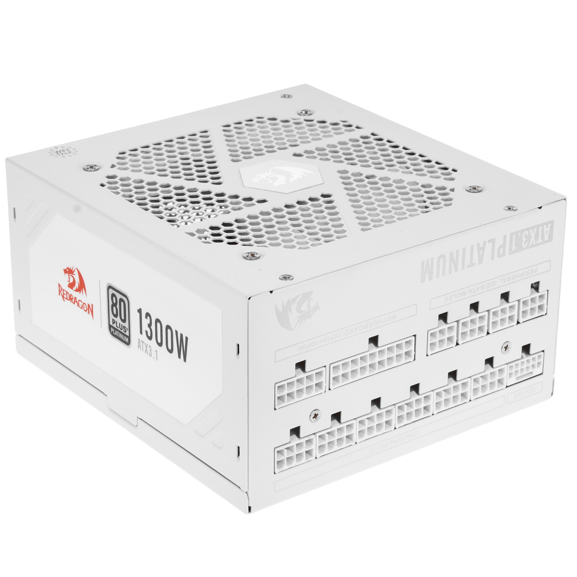 Блок питания для ПК Redragon RGPS-1300W 1300Вт,модульный,80+Plat,белый
