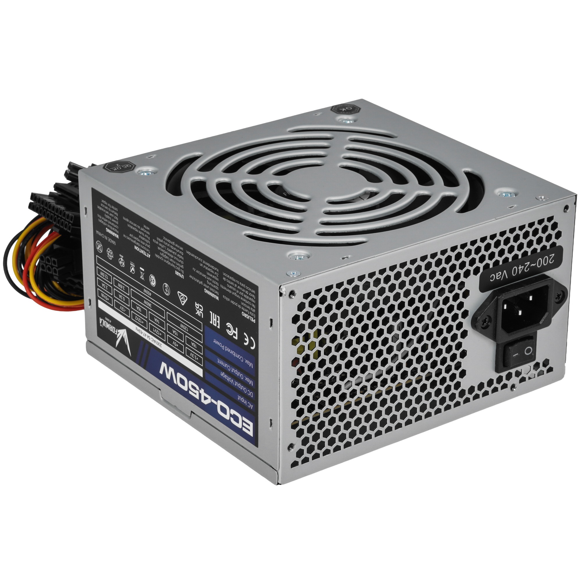Блок питания Aerocool / Formula ECO-450W, 450Вт, 120мм, серебро