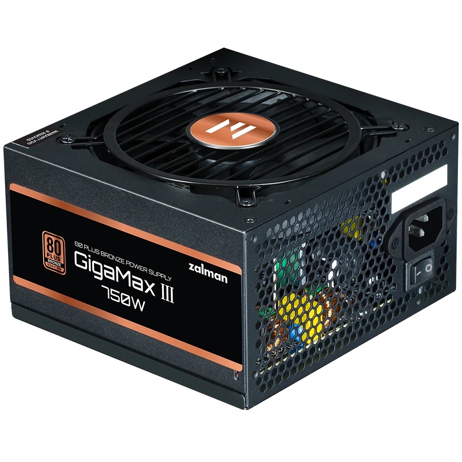 Блок питания Zalman ZM750-GV3, 750Вт, 80 PLUS Bronze, 120мм, черный