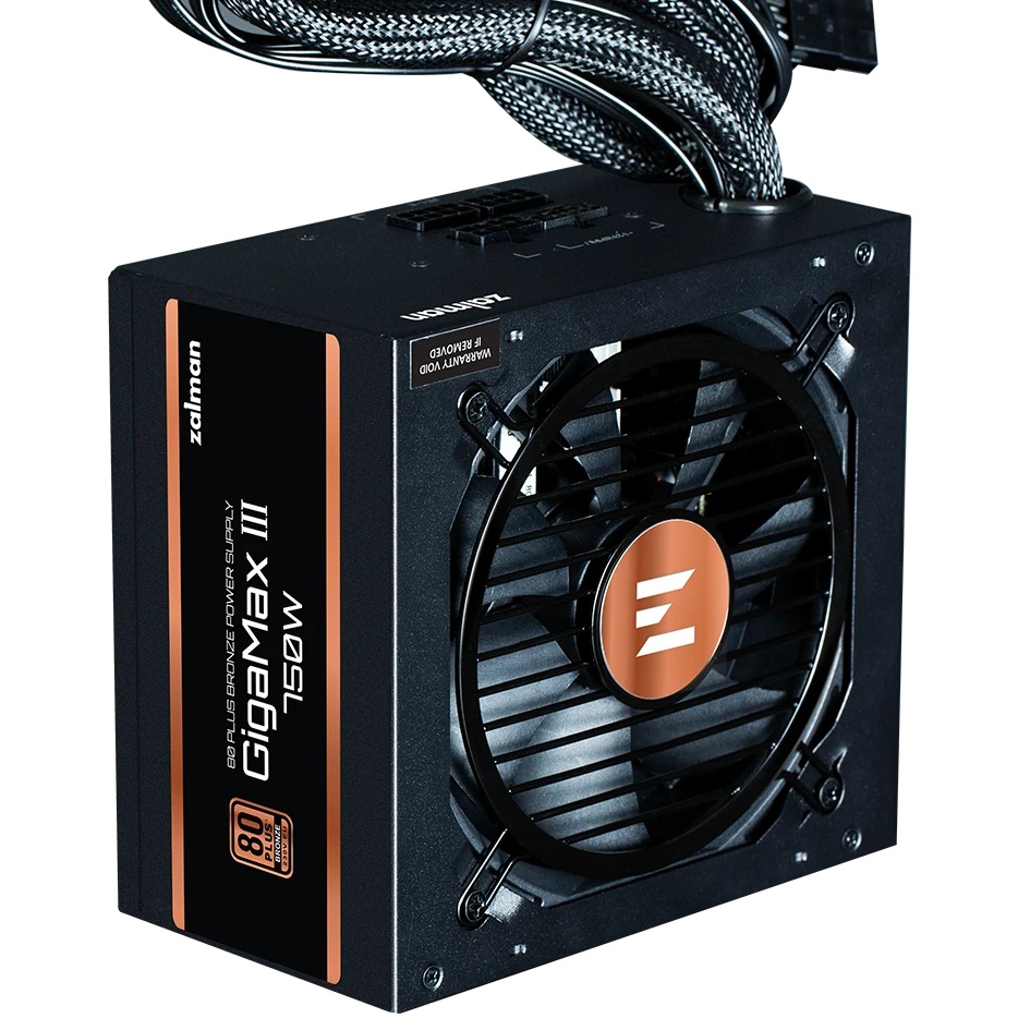 Блок питания Zalman ZM750-GV3, 750Вт, 80 PLUS Bronze, 120мм, черный