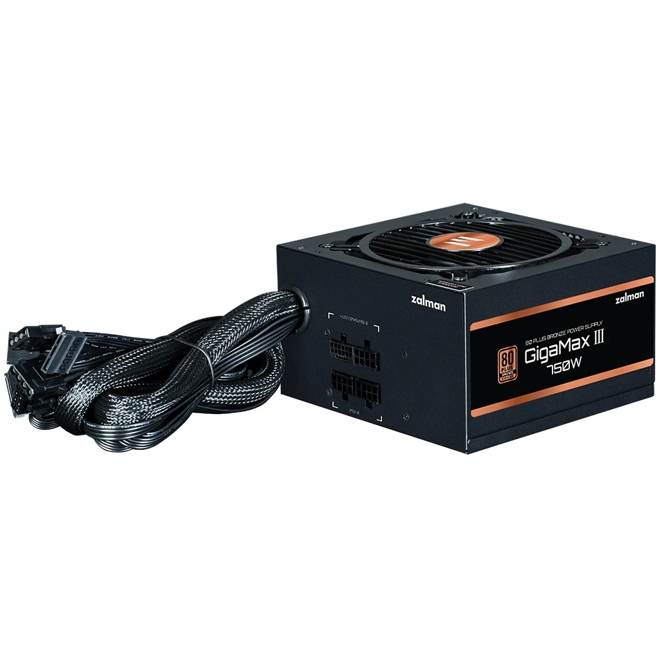 Блок питания Zalman ZM750-GV3, 750Вт, 80 PLUS Bronze, 120мм, черный