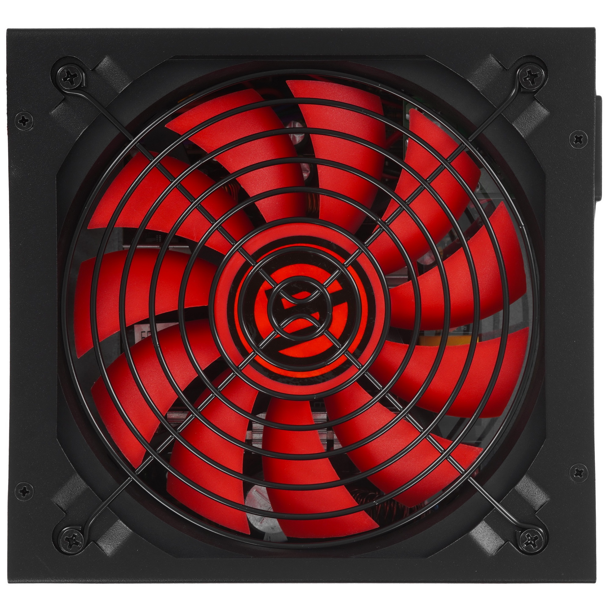 Блок питания Ginzzu PC500 (Red), 500Вт 80 PLUS, 140мм, черный (Red)