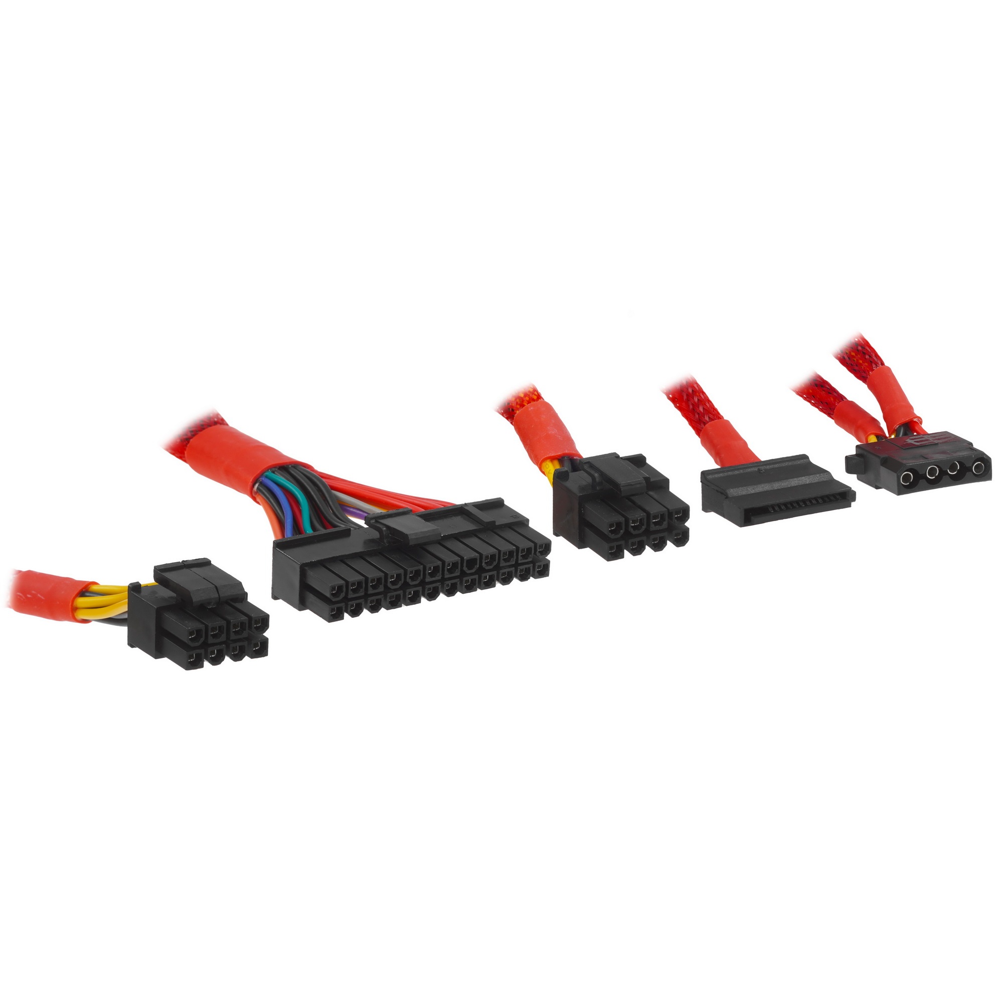 Блок питания Ginzzu PC500 (Red), 500Вт 80 PLUS, 140мм, черный (Red)