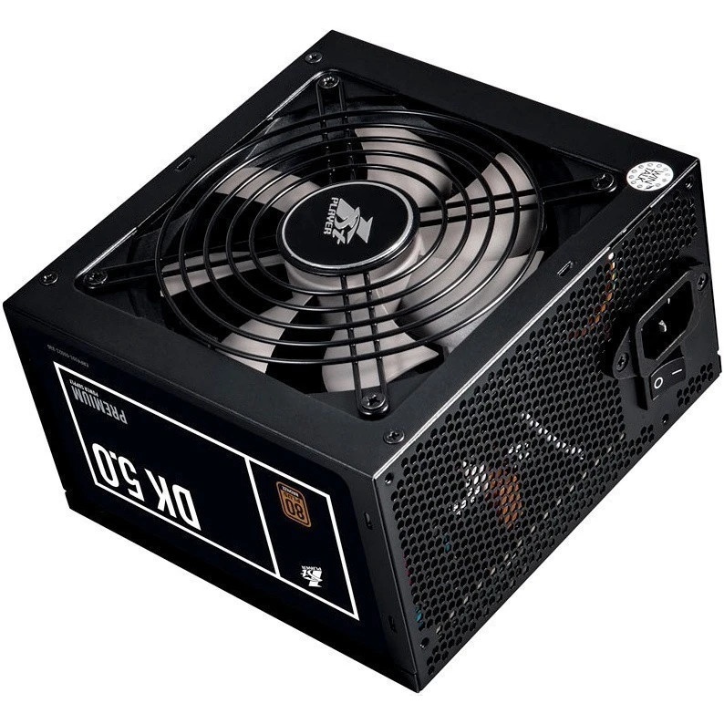 Блок питания 1STPLAYER DK PREMIUM PS-500AX, 500Вт, 80 PLUS Bronze, 120мм, черный