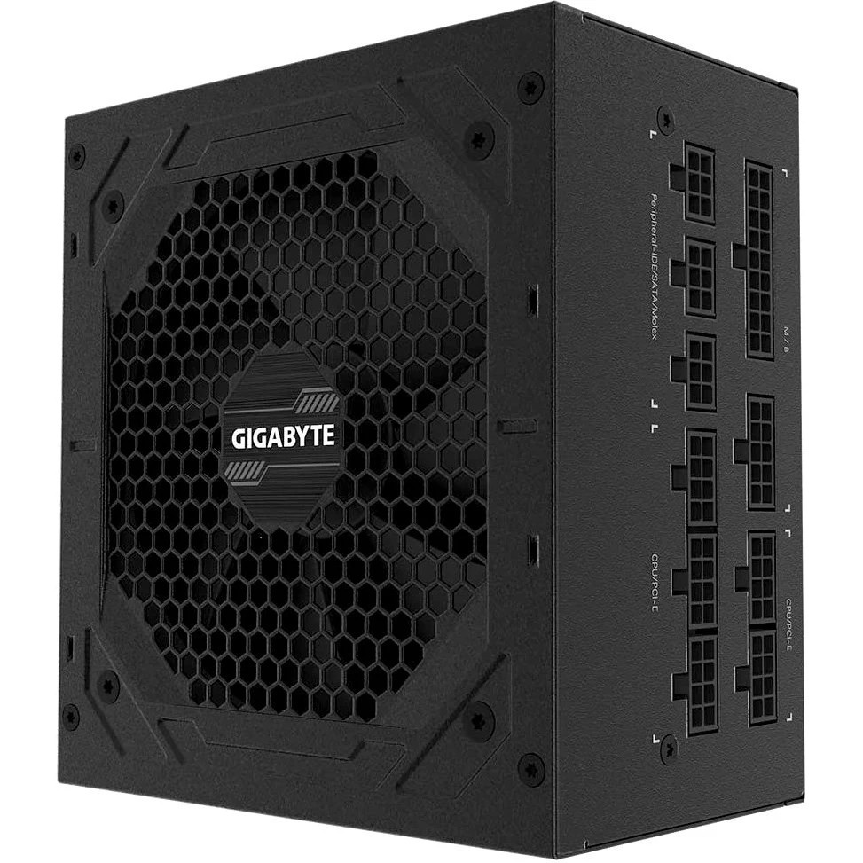 Блок питания Gigabyte ATX 850W GP-P850GM 80+ gold (24+4+4pin) APFC 120mm fan 8xSATA Cab Manag RTL