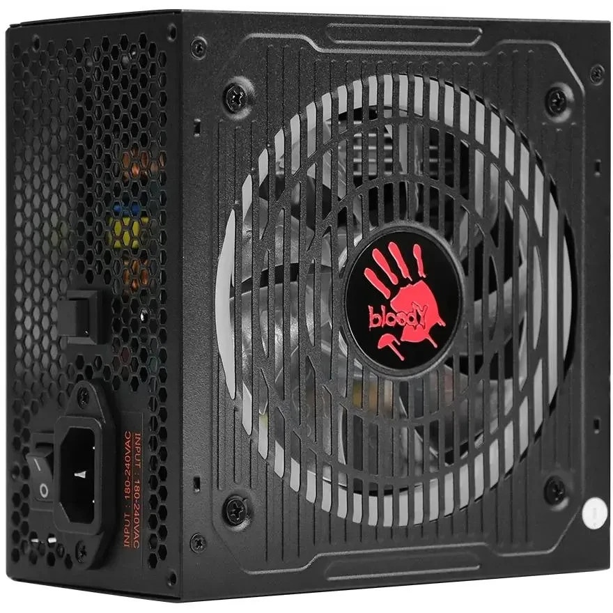 Блок питания Bloody BD-PS750G, 750Вт, 80 PLUS Gold, 120мм, модульный, черный