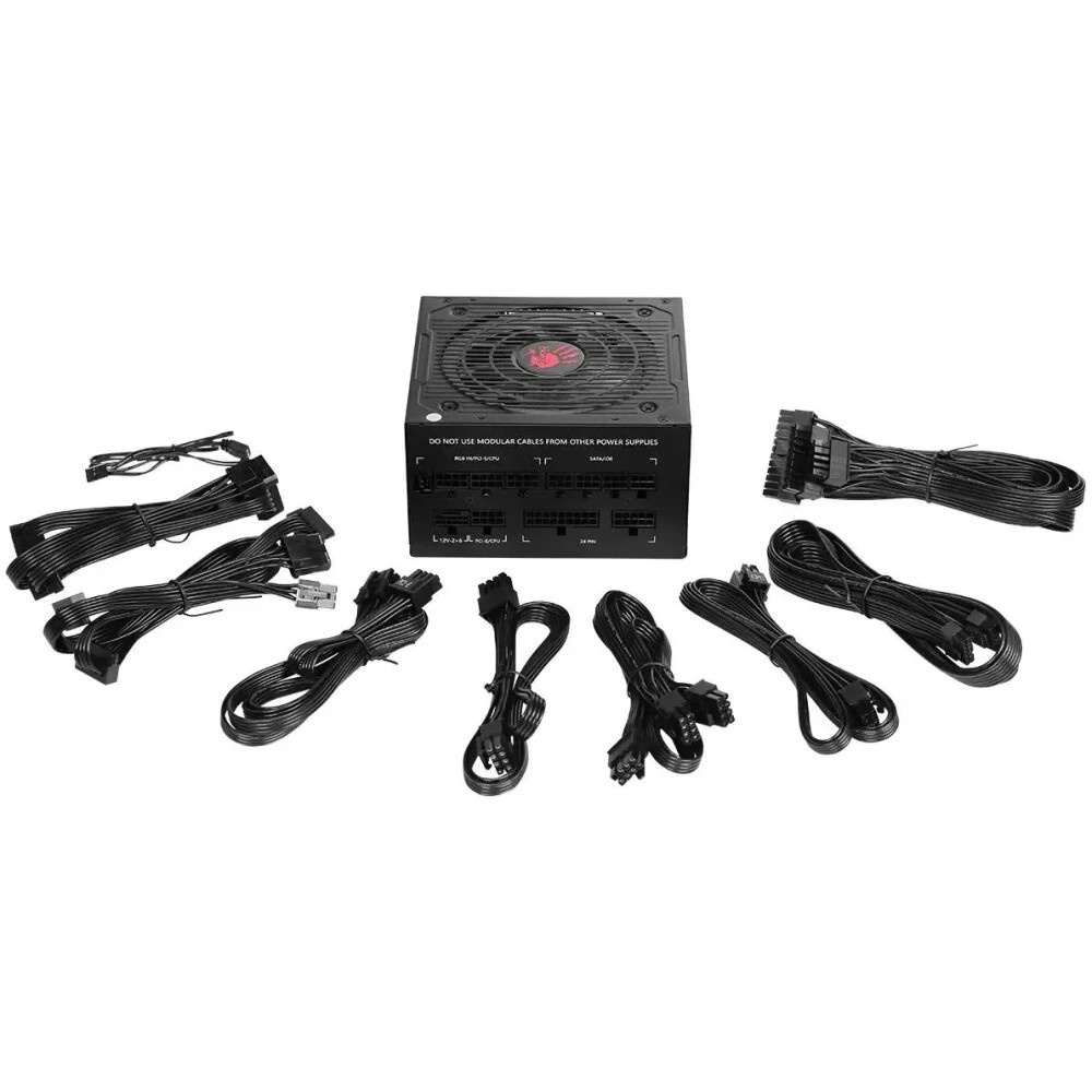 Блок питания Bloody BD-PS750G, 750Вт, 80 PLUS Gold, 120мм, модульный, черный