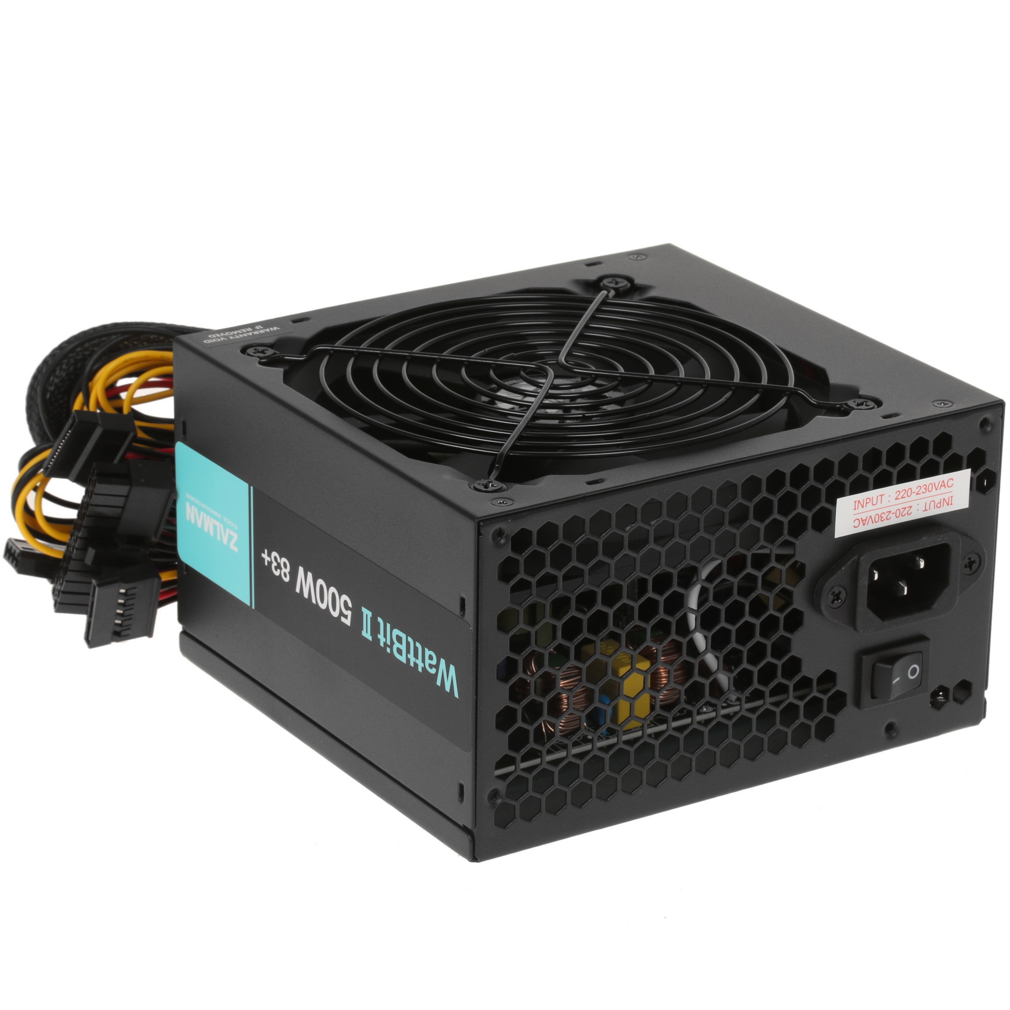 Блок питания Zalman ZM500-XEII, 500Вт, 120мм, черный