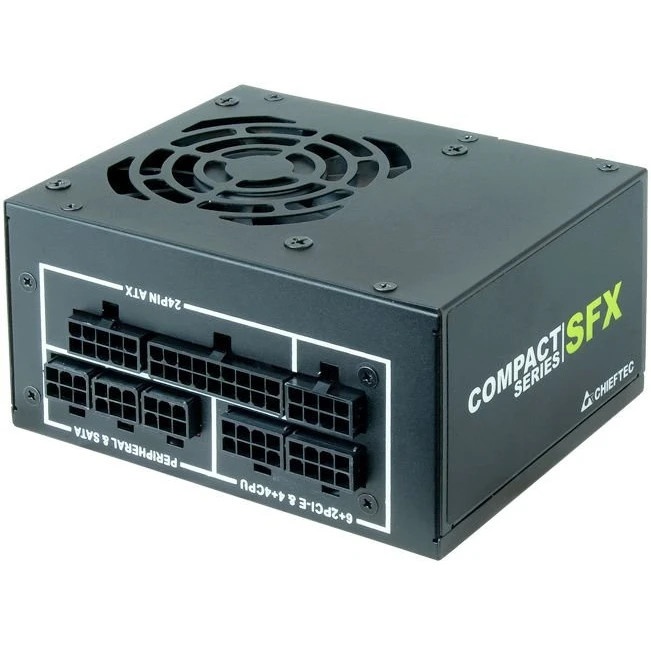 Блок питания Chieftec Compact CSN-550C Retail, 550Вт, 80 PLUS Gold, 80мм, модульный, черный