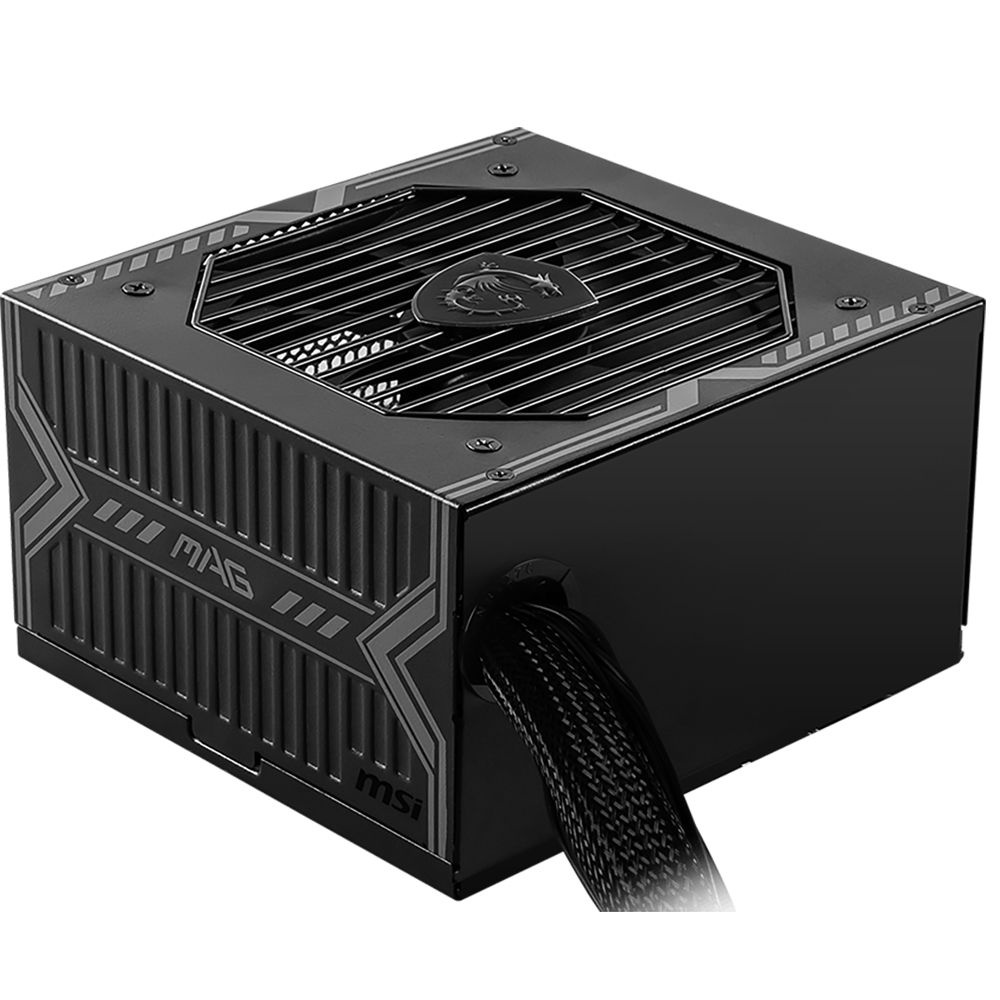 Блок питания MSI MAG A650BN (306-7ZP2B11-CE0) 650 Вт, 80 PLUS BRONZE, 120 мм, немодульный, чёрный