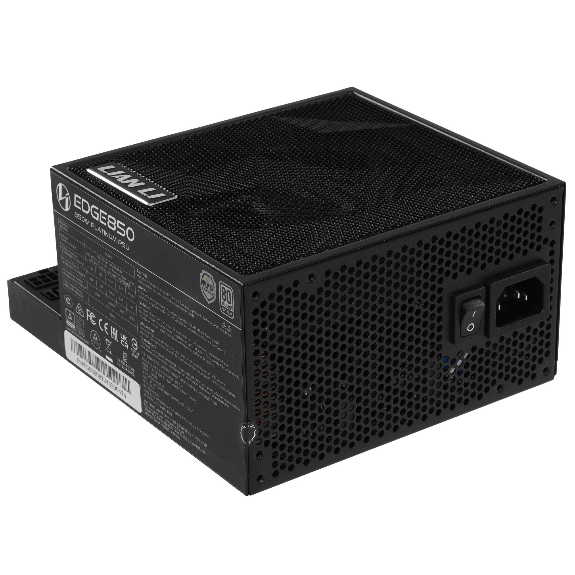 Блок питания Lian Li EDGE850 850W черный (G9P.EG0850.BE00.EU)