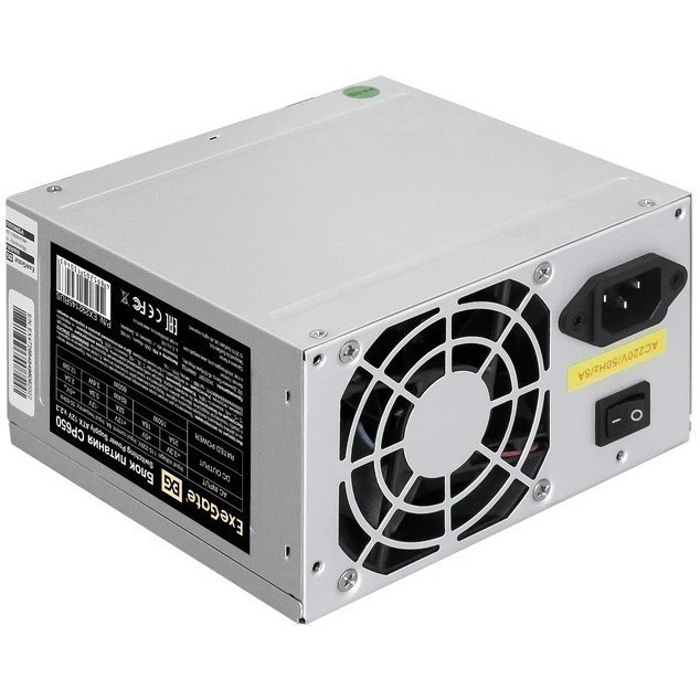 Блок питания ExeGate CP650 (EX292145RUS), 650Вт, 80мм, серебряный