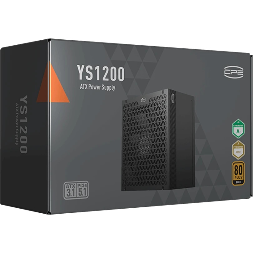 Блок питания  PCCooler P5-YS1200-G1F черный 1200W 80 PLUS  Gold, 135мм, модульный, черный
