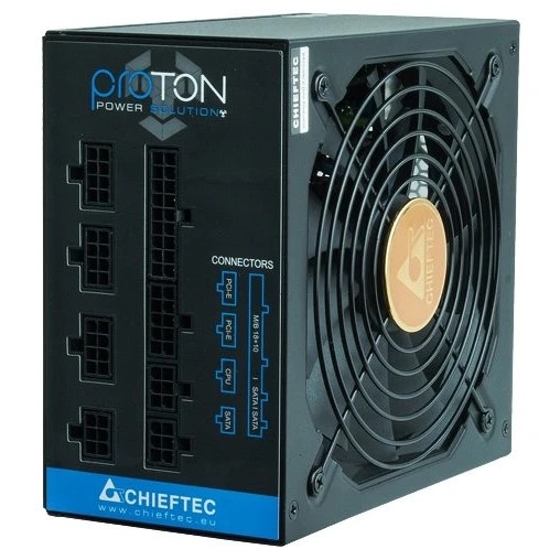 Блок питания Chieftec Proton BDF-650C, 650Вт, 80 PLUS Bronze, 140мм, модульный, черный