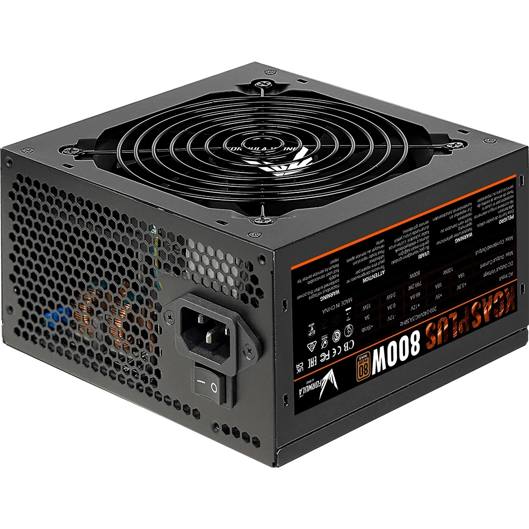 Блок питания Aerocool / Formula KCAS-800W, 800Вт, PLUS 80 PLUS Bronze, 120мм, черный
