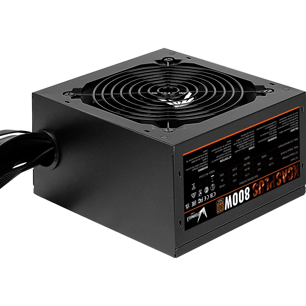 Блок питания Aerocool / Formula KCAS-800W, 800Вт, PLUS 80 PLUS Bronze, 120мм, черный