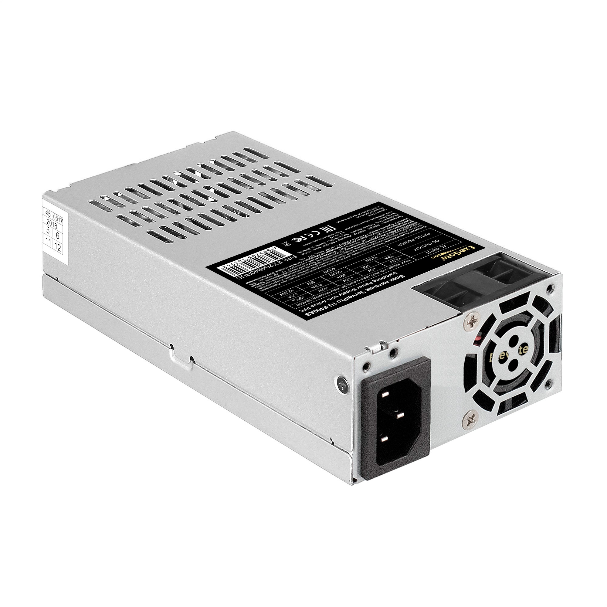 Серверный блок питания400W Exegate  APFC, унив. для Flex1U, 24pin, 4pin,3xSATA,