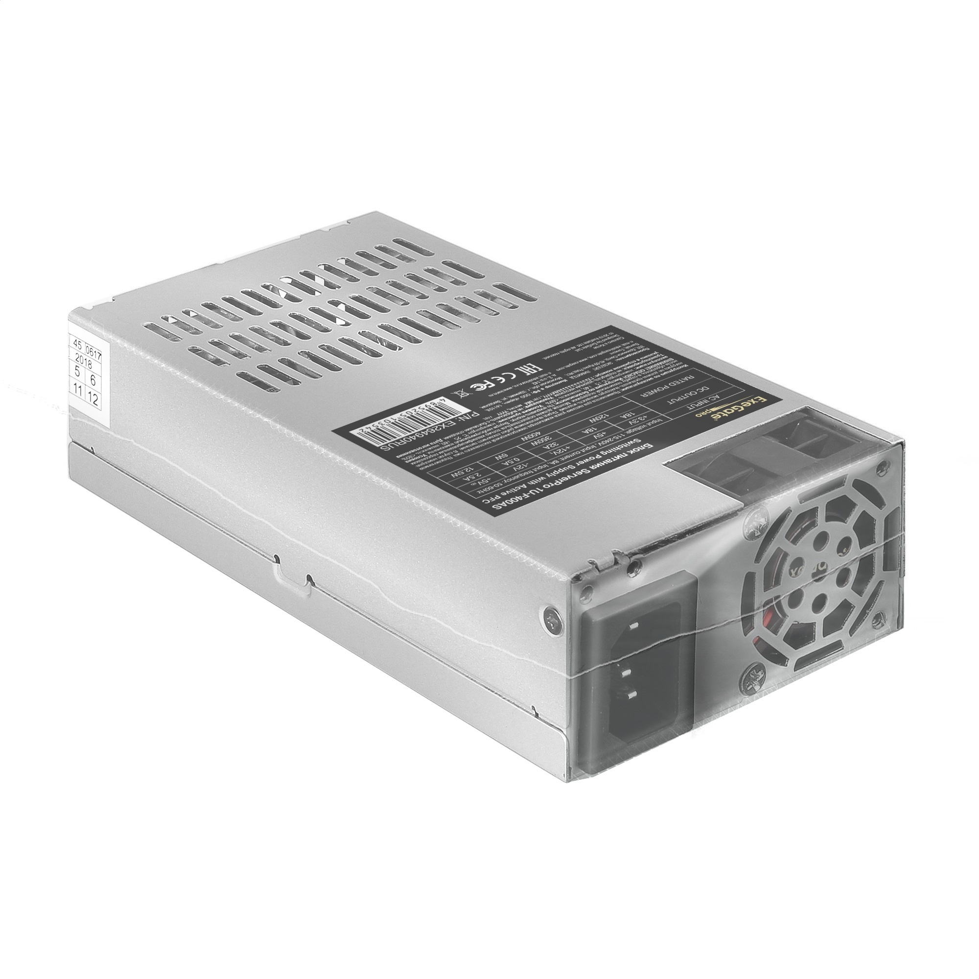 Серверный блок питания400W Exegate  APFC, унив. для Flex1U, 24pin, 4pin,3xSATA,
