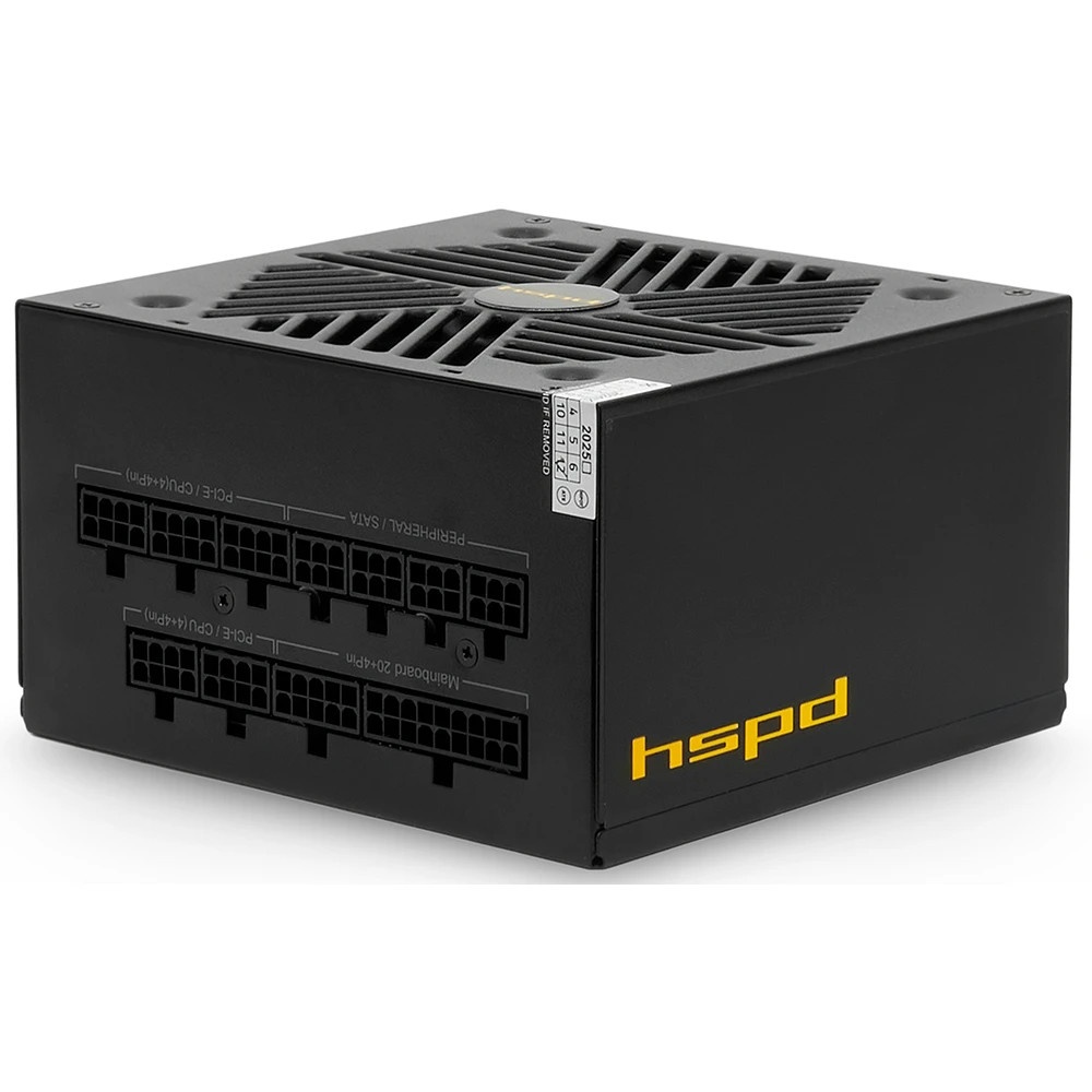 Блок питания HSPD, 850W 80 PLUS  Gold (ATX, 2.52, Full modular, 1x24(20+4)pin mesh 550mm, 1xCPU*2 8(