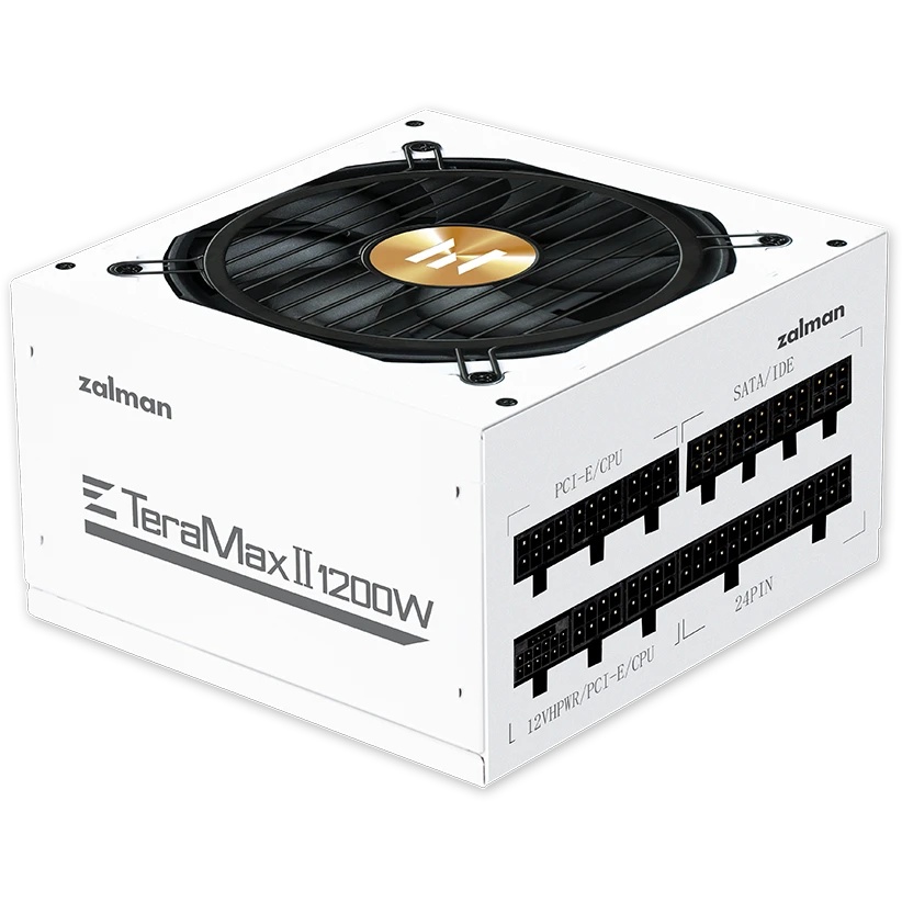 Блок питания Zalman TeraMax II WH, 1200Вт, 80 PLUS Gold, 120мм, модульный, белый
