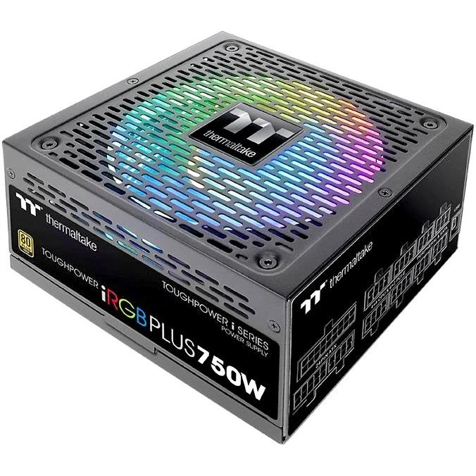 Блок питания Thermaltake ATX 750W Toughpower iRGB Plus 80 PLUS gold (24+4+4pin) APFC 140mm fan color