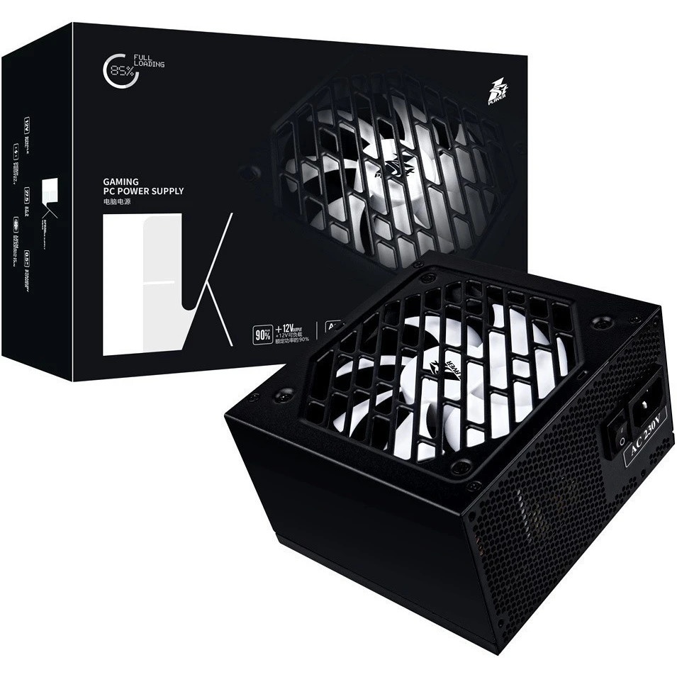 Блок питания 1STPLAYER FK PS-600FK, 600Вт, 120мм, черный