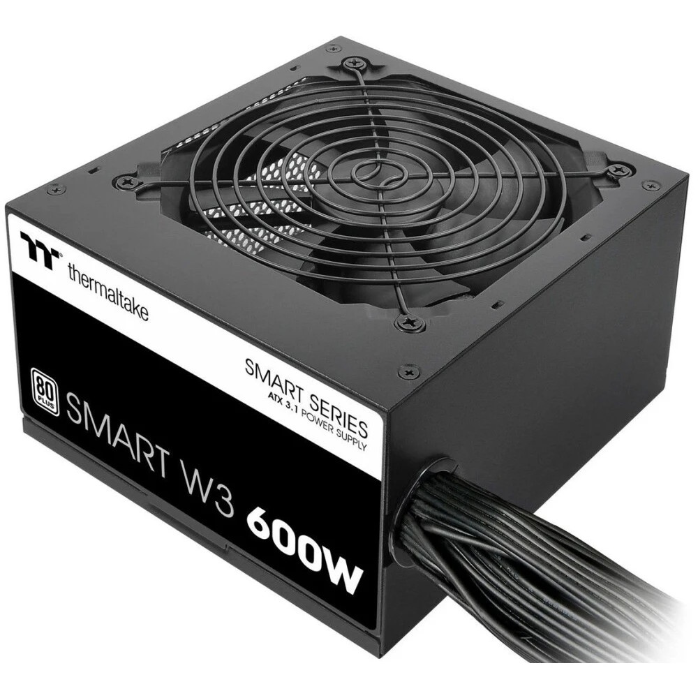 Блок питания Thermaltake Smart W3 600W, ATX 3.1, APFC, 12cm Fan, 80+, Retail