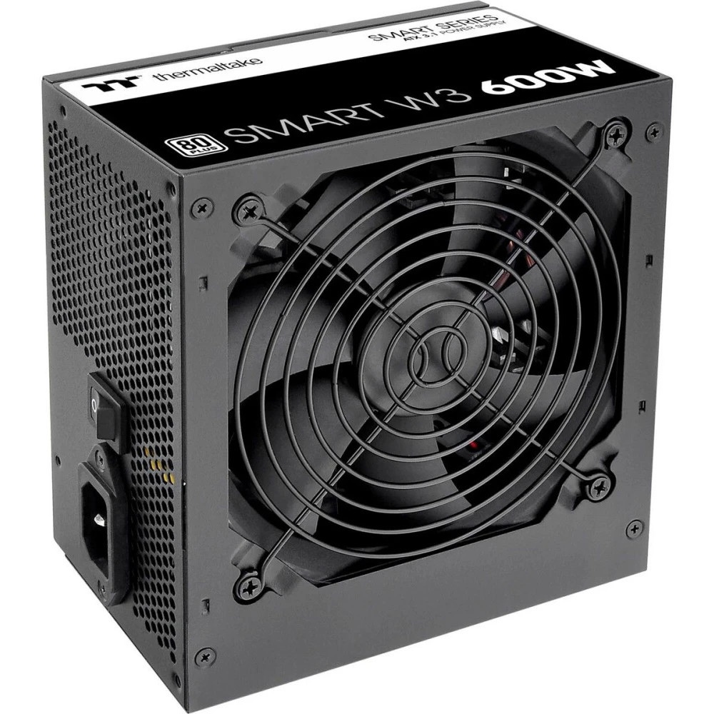 Блок питания Thermaltake Smart W3 600W, ATX 3.1, APFC, 12cm Fan, 80+, Retail